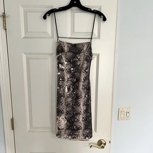 Sequin Snake Skin/Silver Top Shop Dress